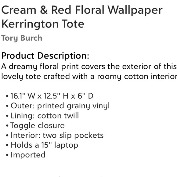 Tory Burch kerrington tote bag - Picture 4 of 4